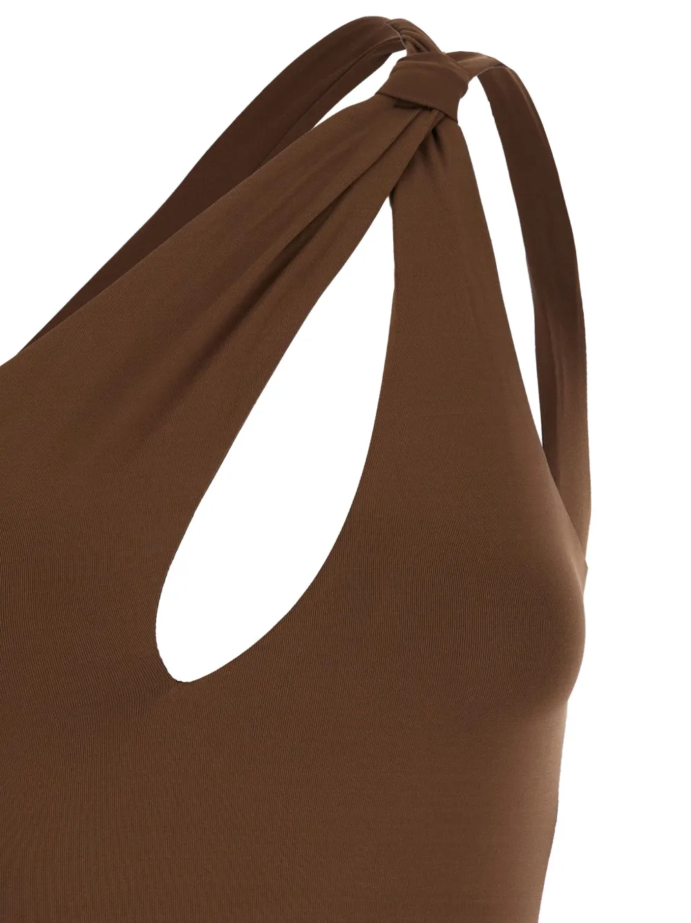 Federica Tosi Asymmetrisch badpak Bruin