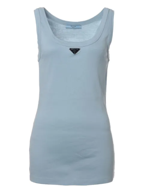 Prada Pre-Owned 2022 enamel triangle-logo tank top 