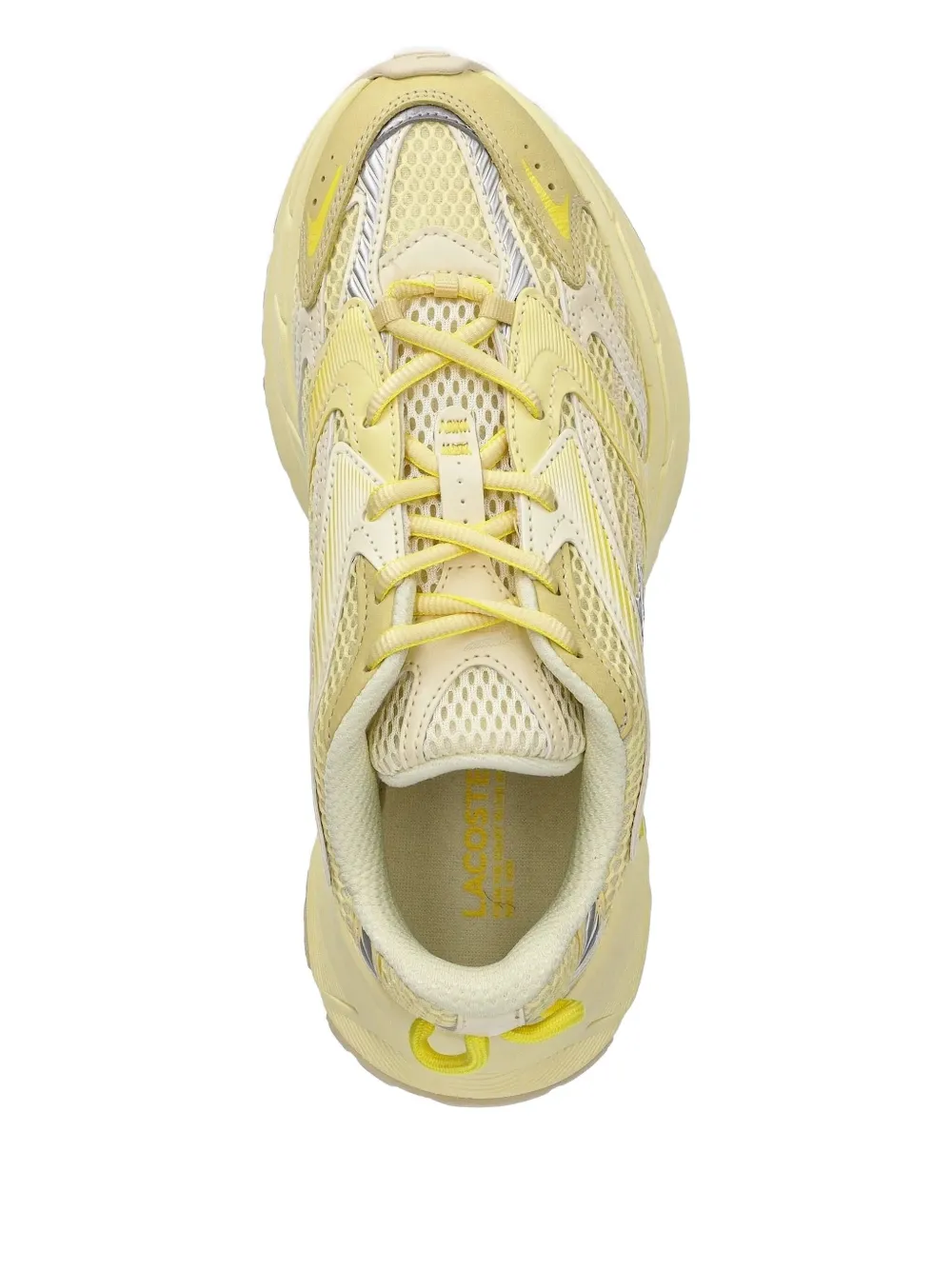Lacoste Sneakers met chunky zool - Geel