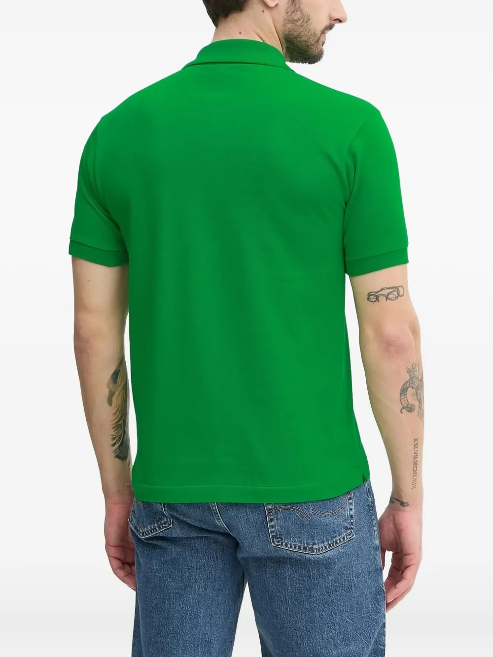 Lacoste Poloshirt met geborduurd logo - Groen