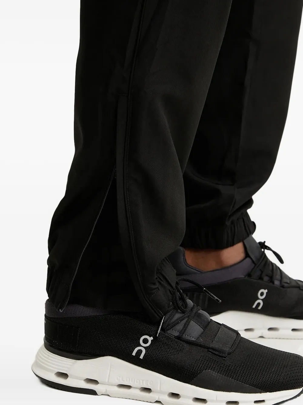 Lacoste Diamond Taffeta Tracksuit In Black