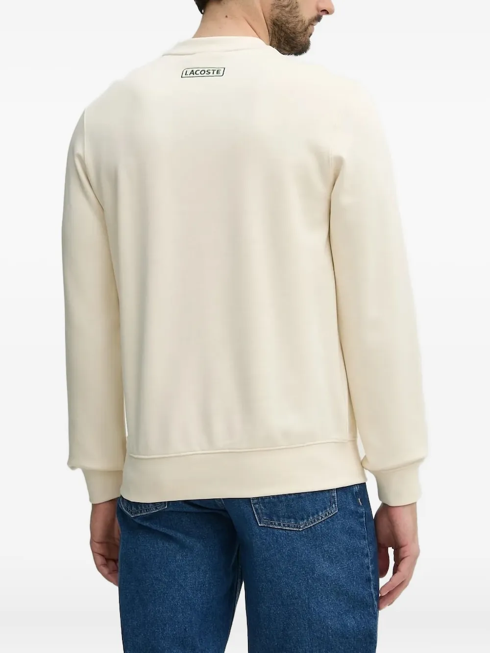 Lacoste tennis-logo crew-neck sweatshirt - Beige