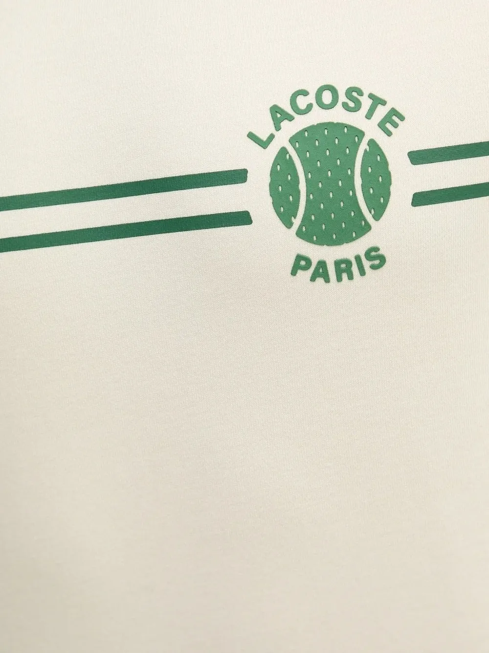 Lacoste tennis-logo crew-neck sweatshirt Beige