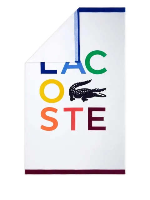 Lacoste logo-embroidered bath towel