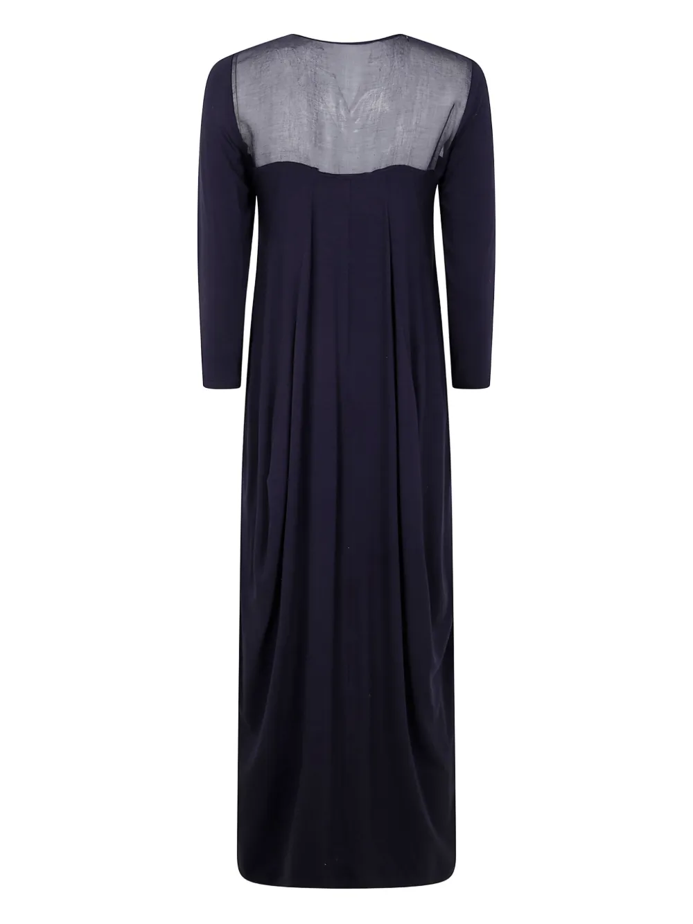 Gentry Portofino sheer-panelled maxi dress - Blauw