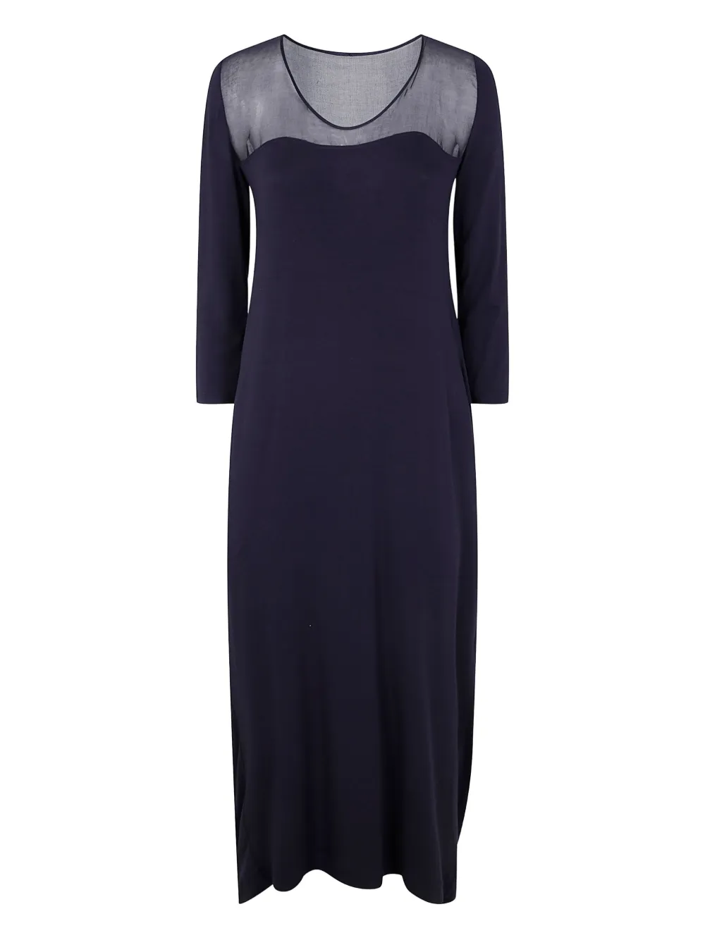 Shop Gentry Portofino Sheer-panelled Maxi Dress
