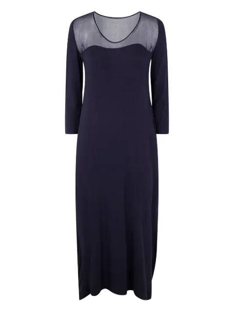 Gentry Portofino sheer-panelled maxi dress