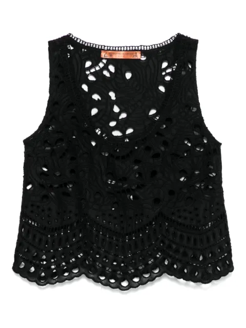 Ermanno Scervino broderie anglaise top