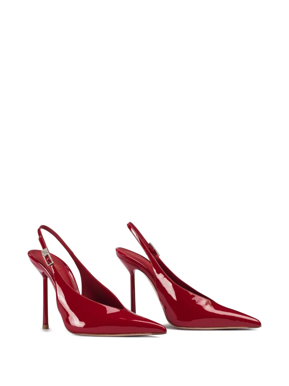 Le Silla 120MM slingback patent leather pumps Red