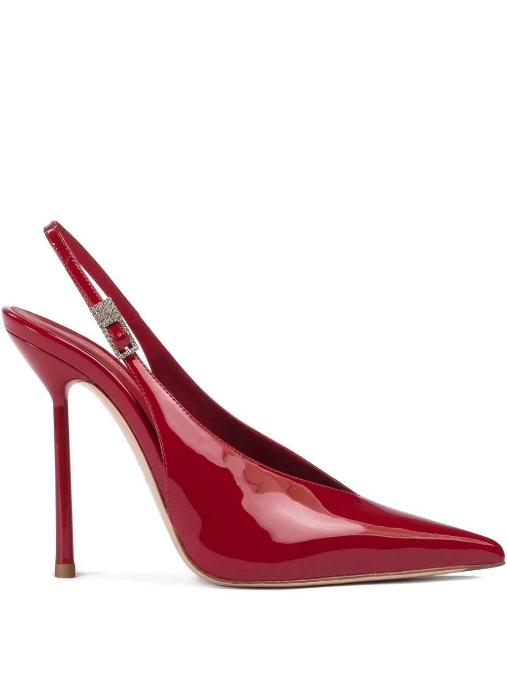Le Silla 120MM slingback patent leather pumps Red
