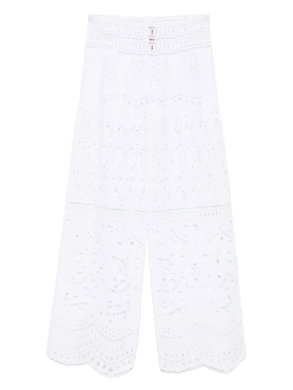 Ermanno Scervino Broderie anglaise broek Wit