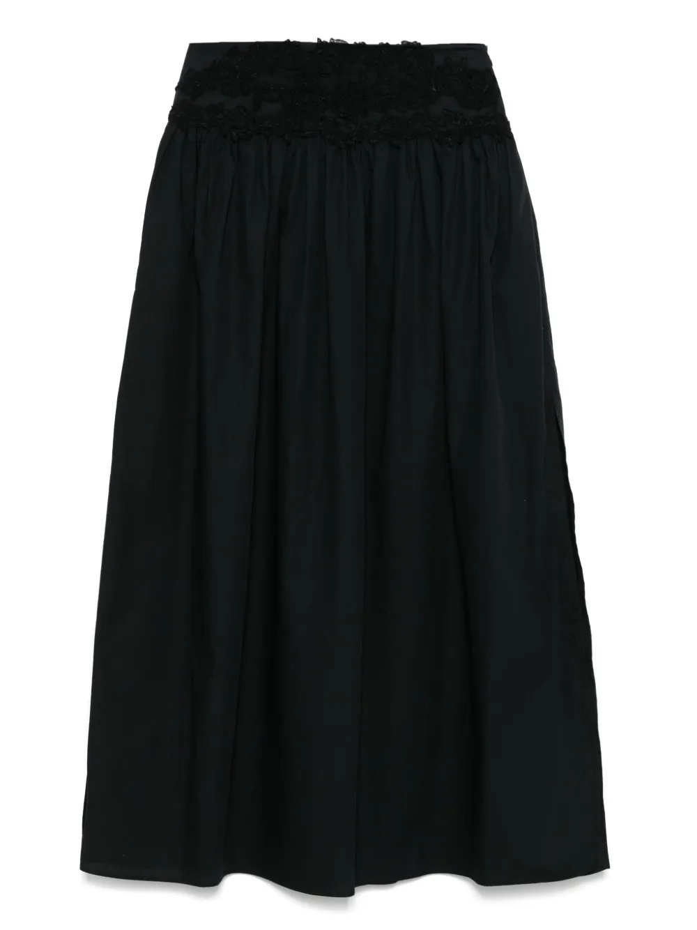 Ermanno Scervino falda larga con paneles de encaje | negro | Image 1