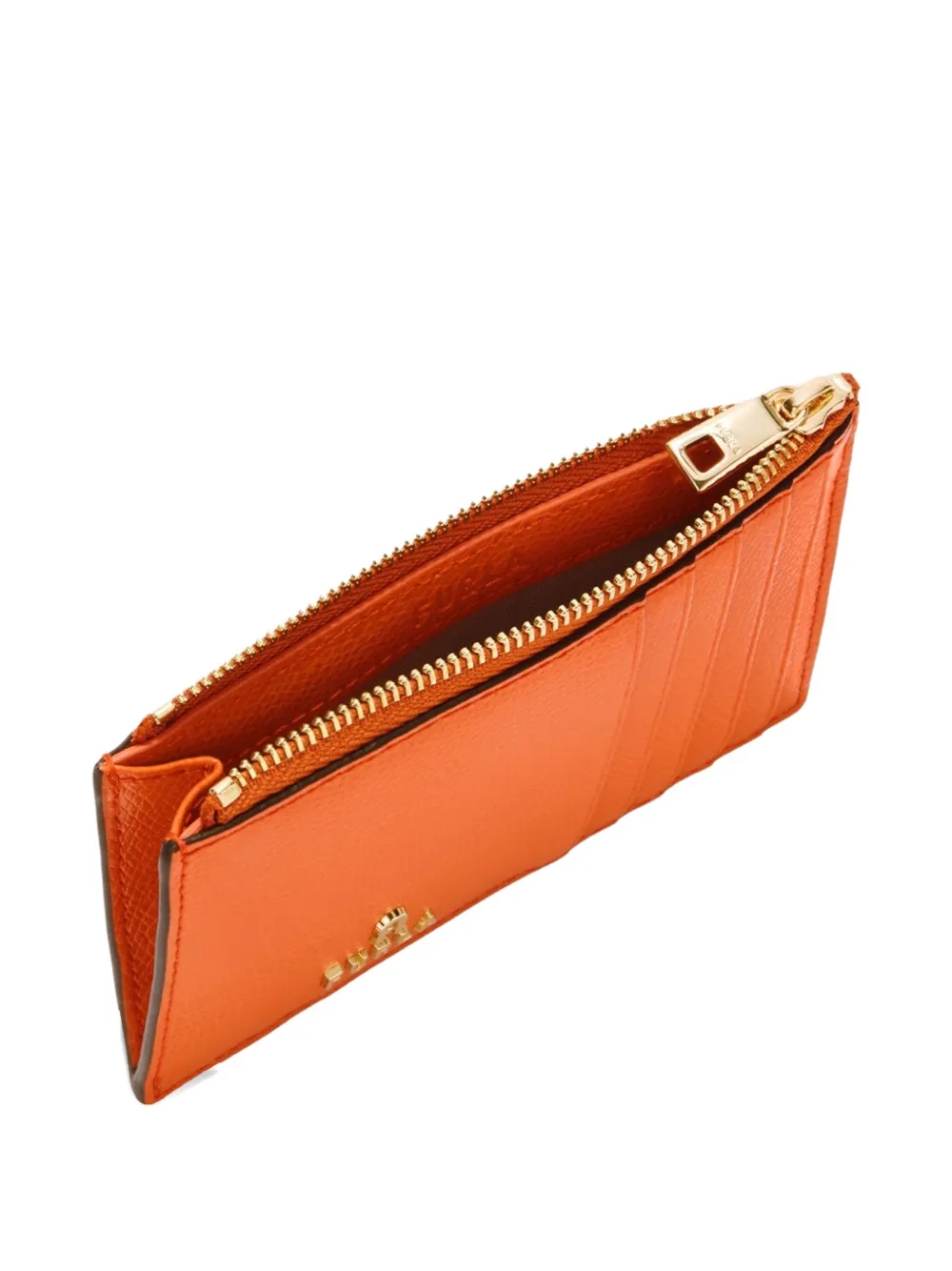 Furla Camelia zip-top card-holder Oranje