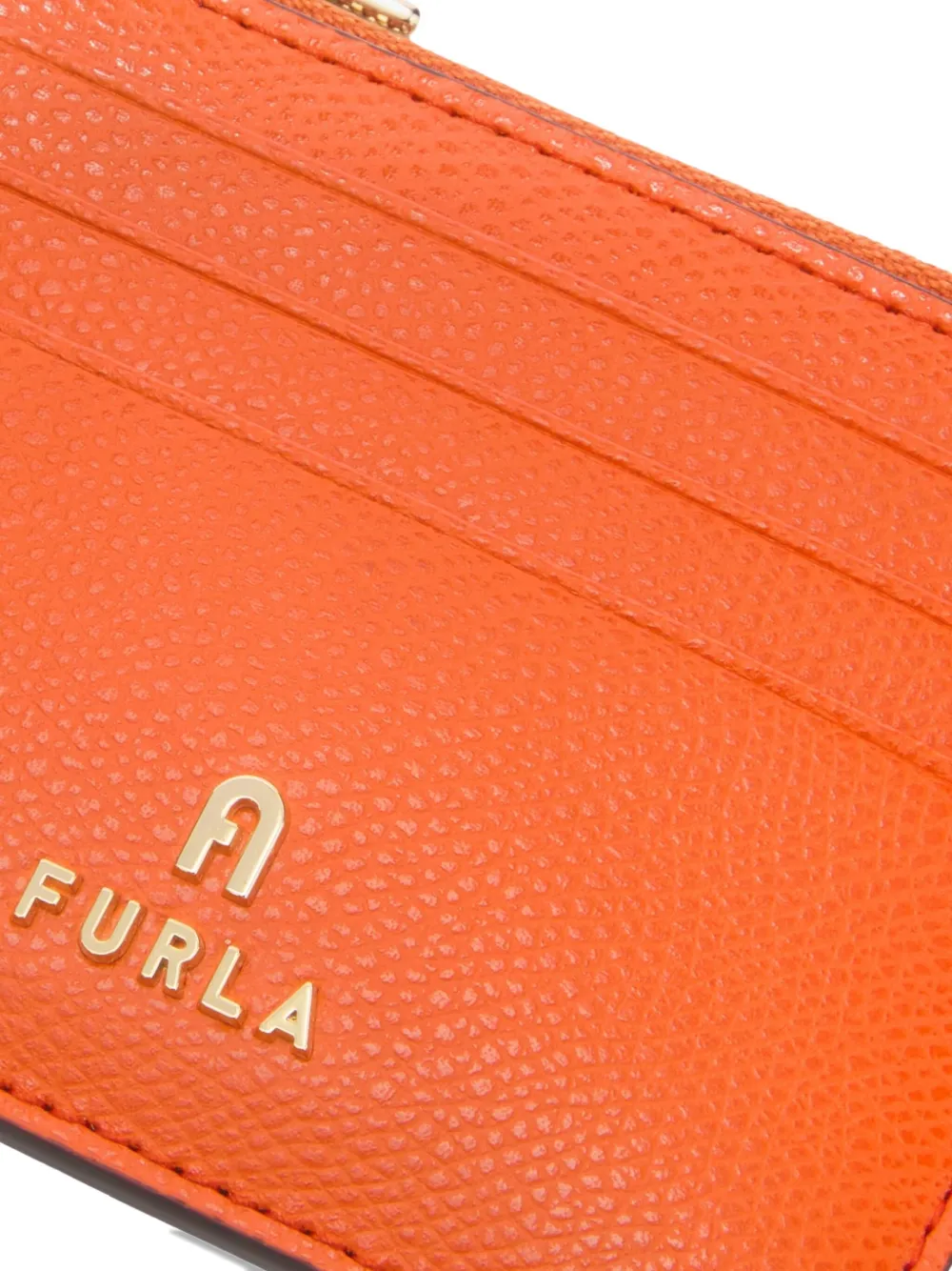 Furla Camelia zip-top card-holder Oranje