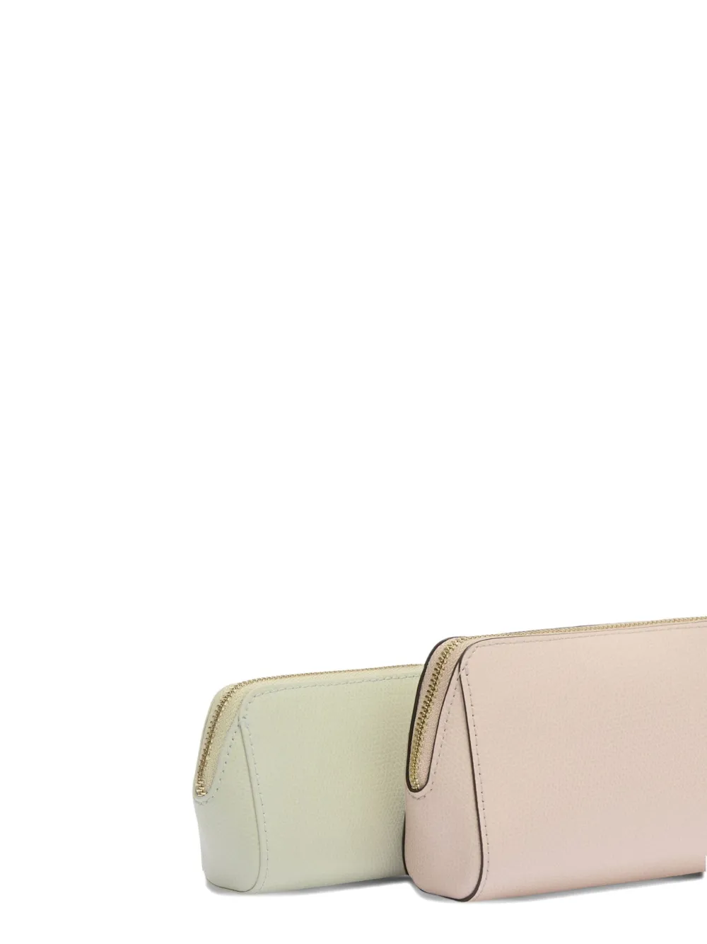 Furla Zip-top Curved Makeup Bag (set Of Two) In Neutral