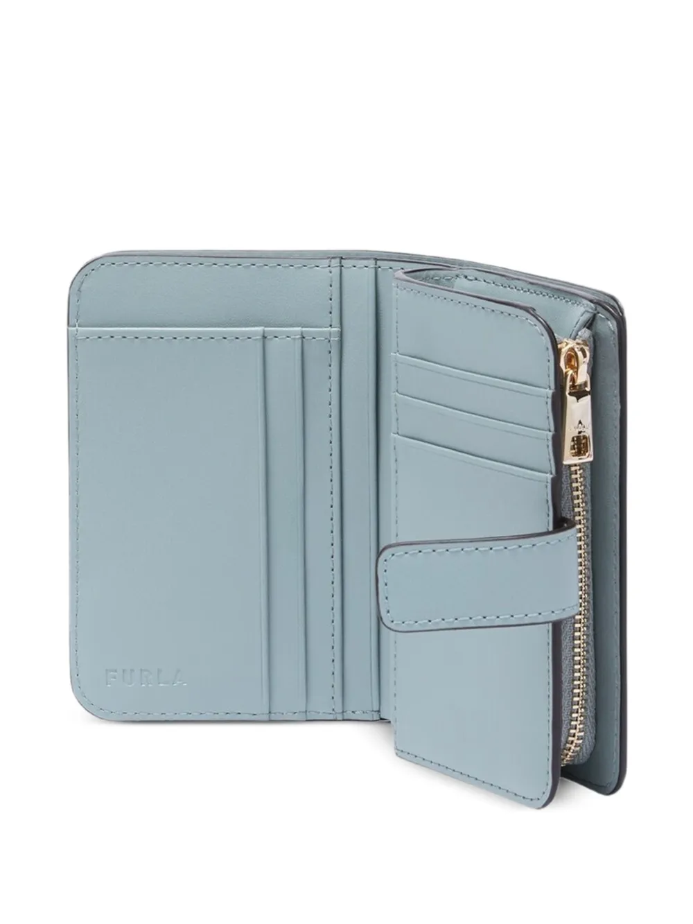 Furla Portemonnee met logoplakkaat Blauw