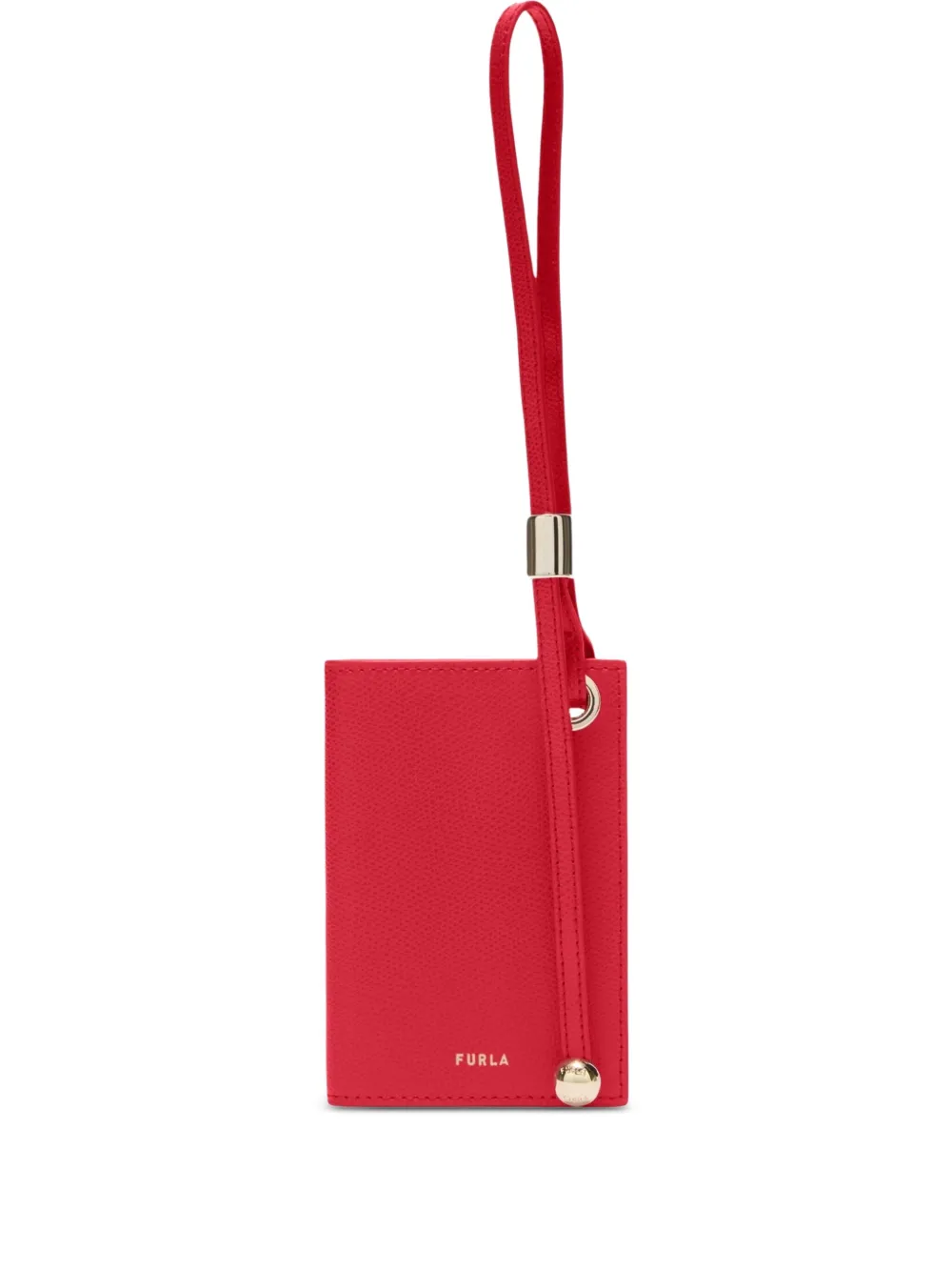 Furla Laura leren pasjeshouder met bandje Rood