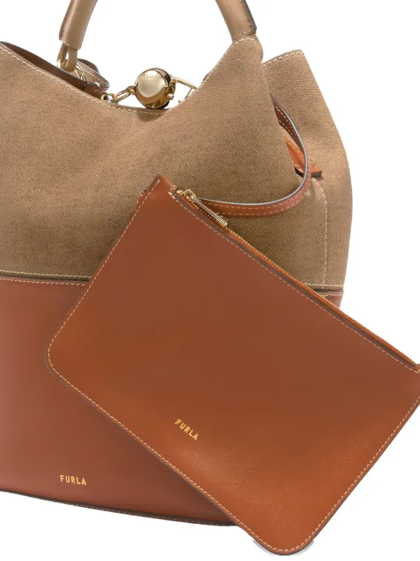 新品 FURLA バケットバッグ ブラウン