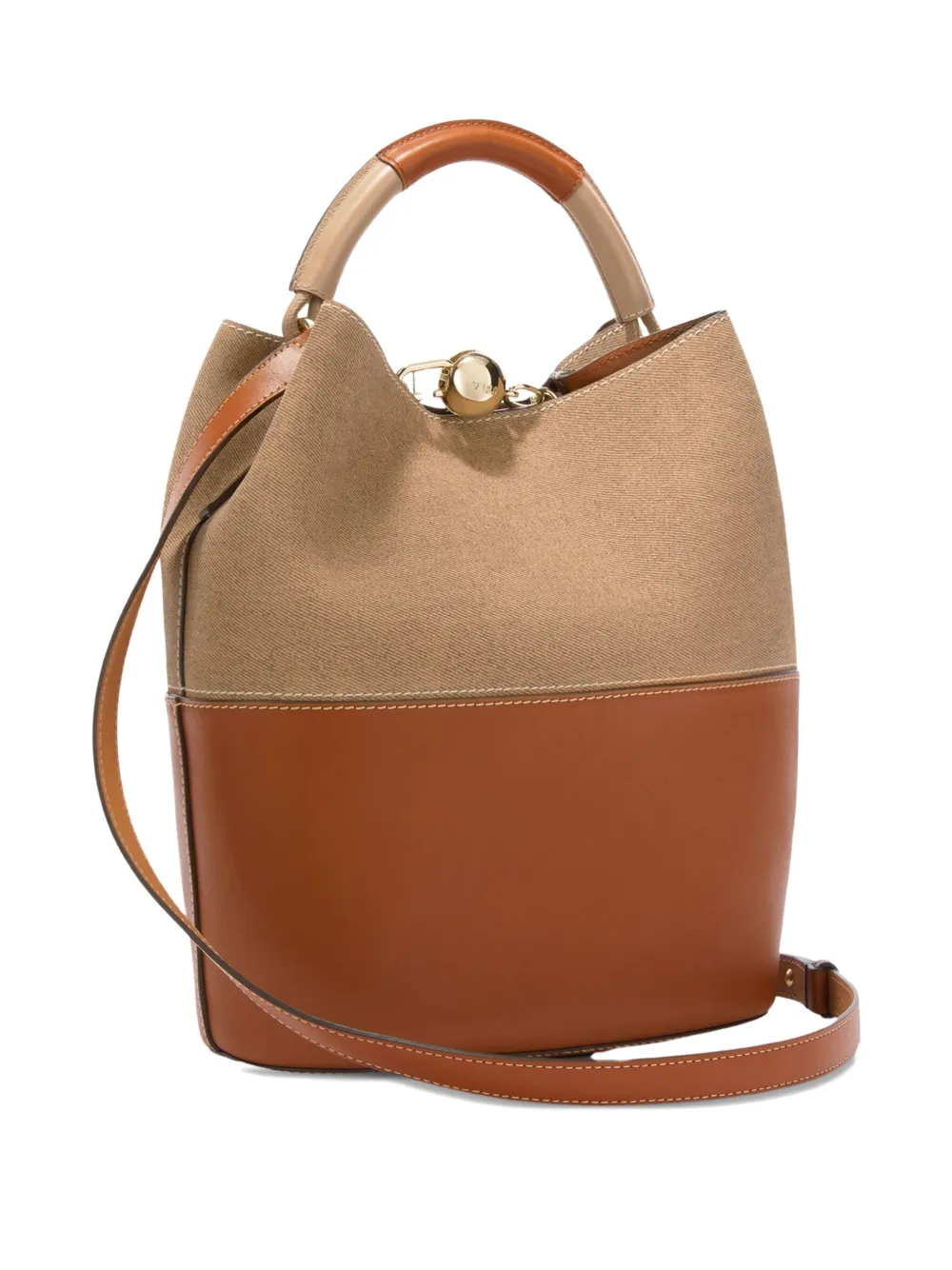 Furla Sfera leren bucket-tas Bruin