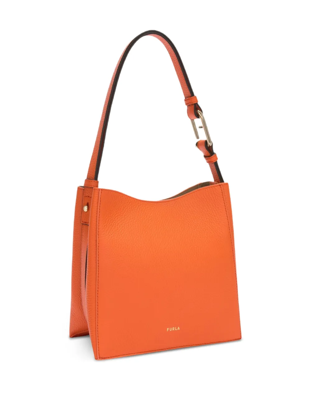 Furla Nuvola leren mini bucket-tas Oranje