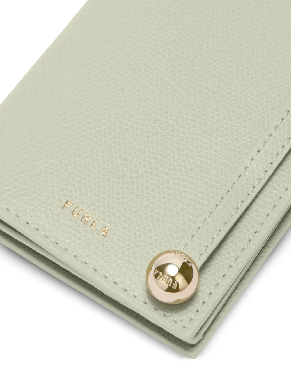 Furla Laura leren pasjeshouder met bandje Groen