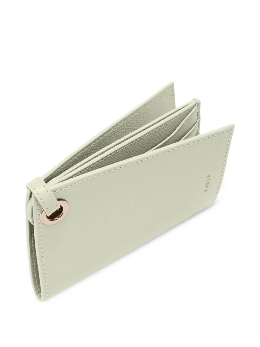 Furla Laura leren pasjeshouder met bandje Groen