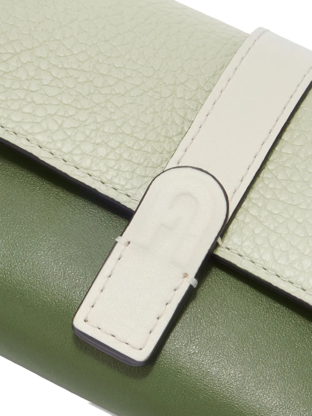 Furla Grazia two-tone leather wallet Groen