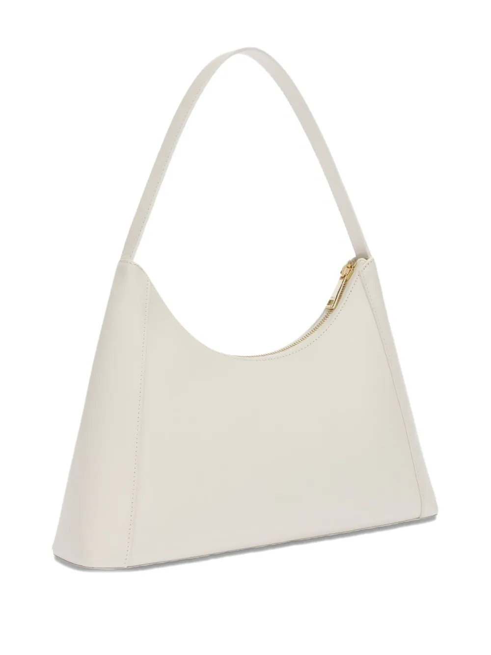 Furla Diamante kleine leren schoudertas met gewelfde top Wit