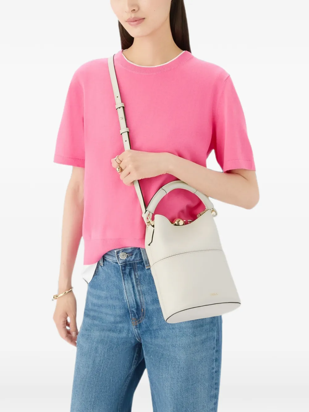 Furla Sfera mini-tas Wit