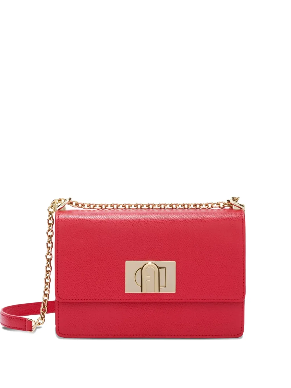 Furla 1927 mini-tas met omslag en kettinghengsel Rood