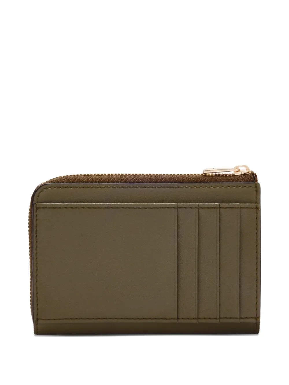 Furla bear-print zip-around wallet - Groen