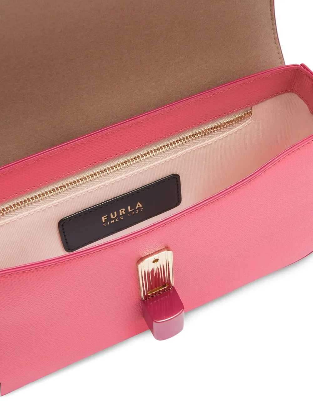 FURLA リボン付きショルダーバッグ ピンク FURLA リボン付きショルダーバッグ ピンク - メルカリ