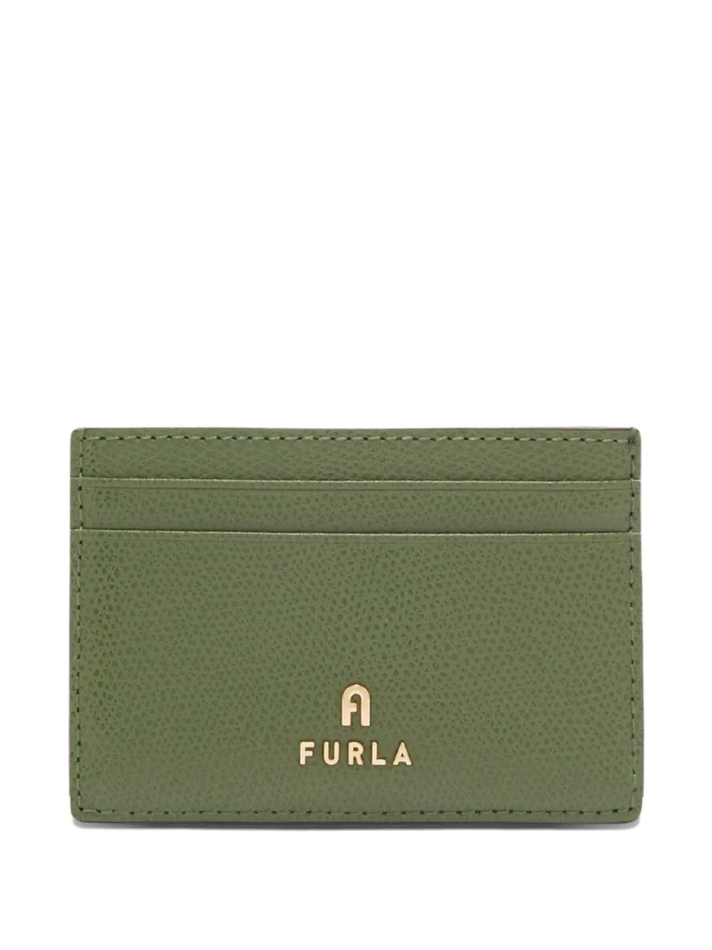 Furla Leather Card-holder In Green
