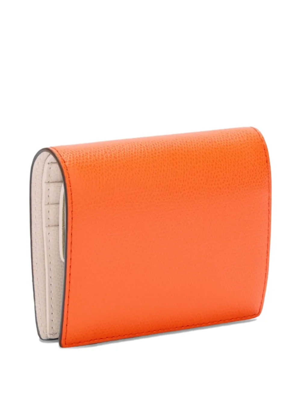 Furla Camelia leather logo wallet Oranje