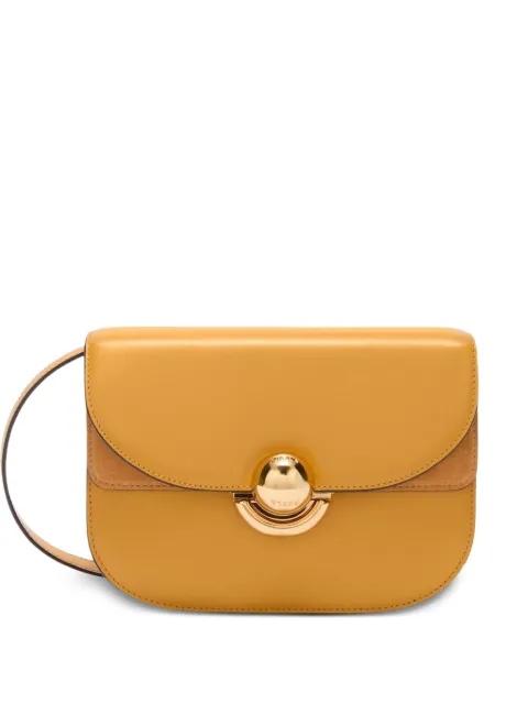 Furla mini Sfera leather-suede flap bag