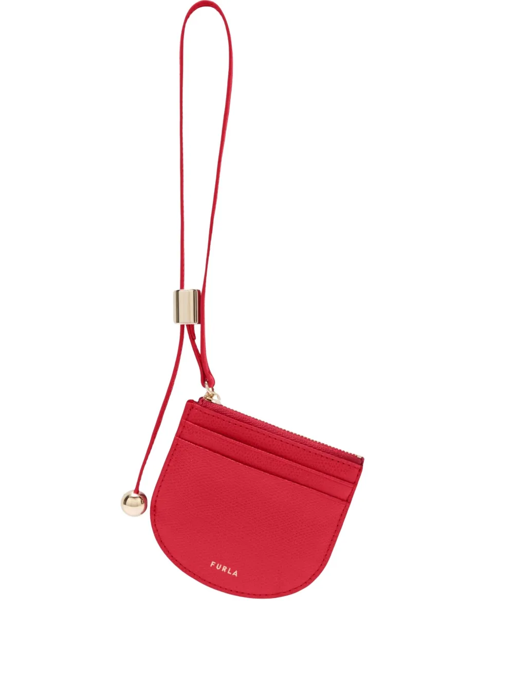 Furla small Laura curved cardholder - Rosso