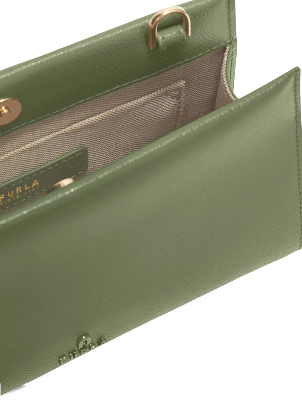 Furla mini My chain-strap leather bag Groen