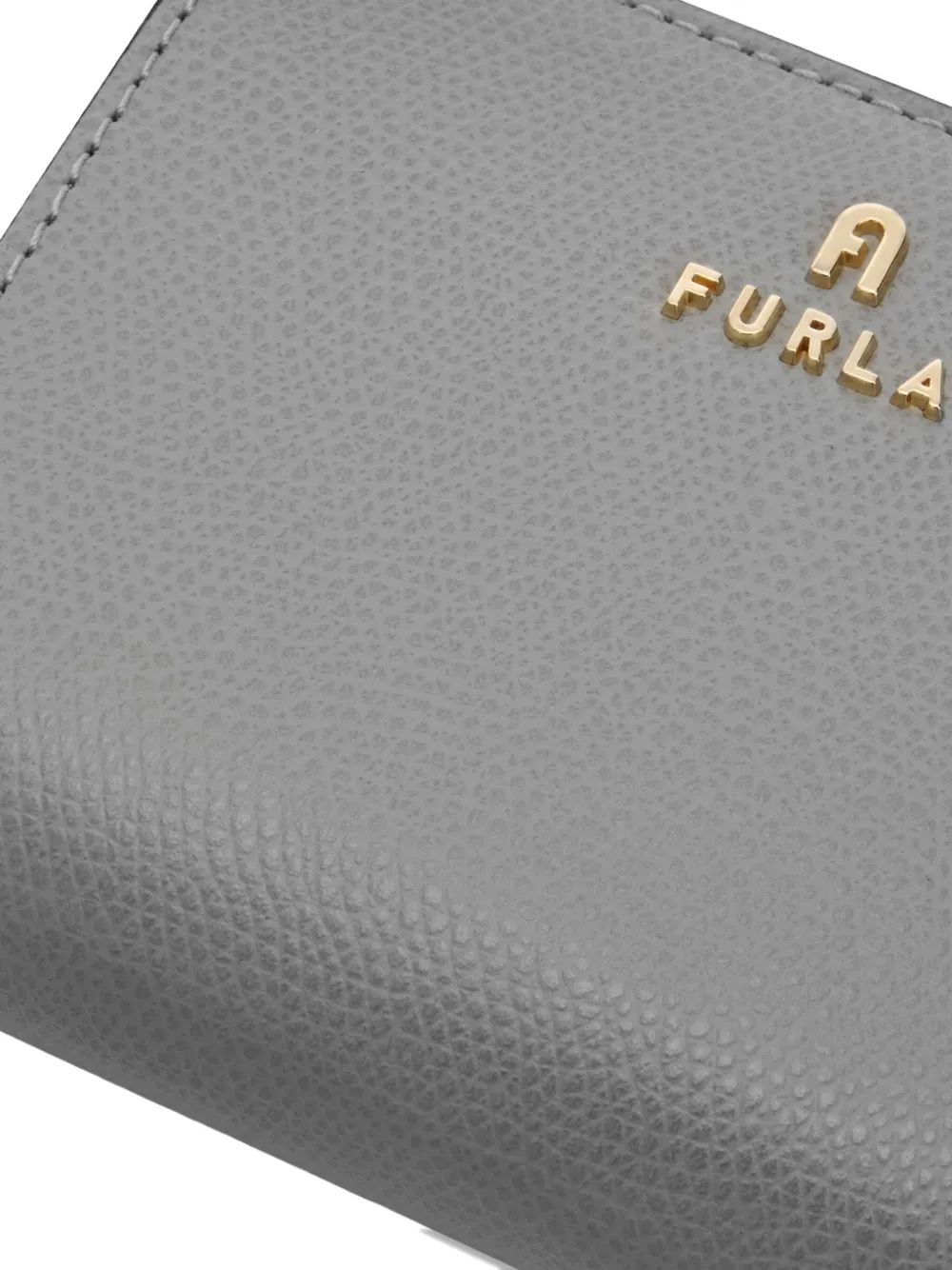 Furla Camelia logo leather wallet Grijs