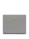Furla Camelia logo leather wallet - Grey