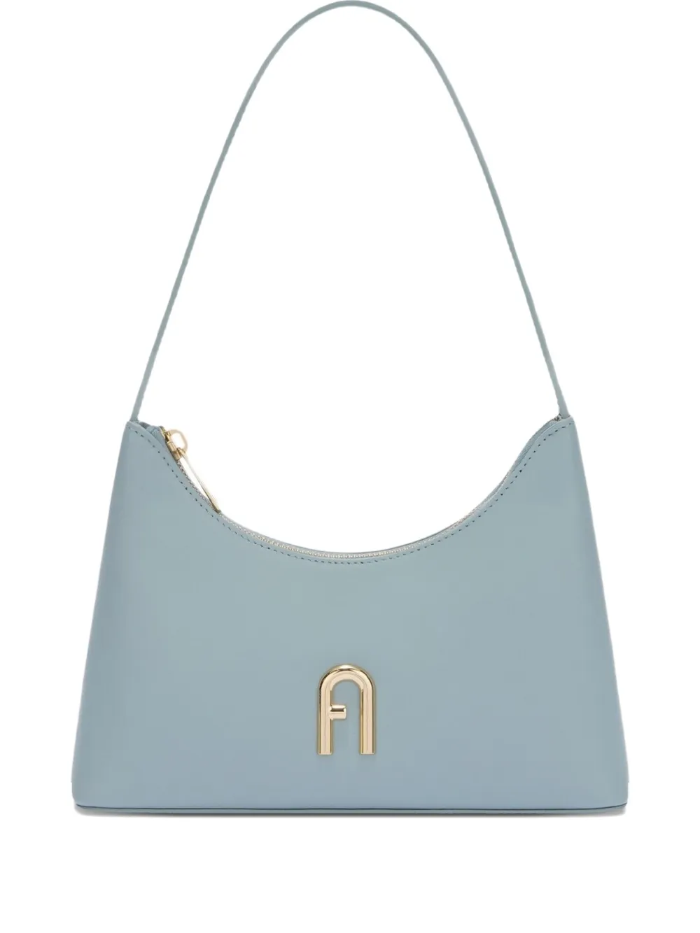 Diamante logo-plaque shoulder bag