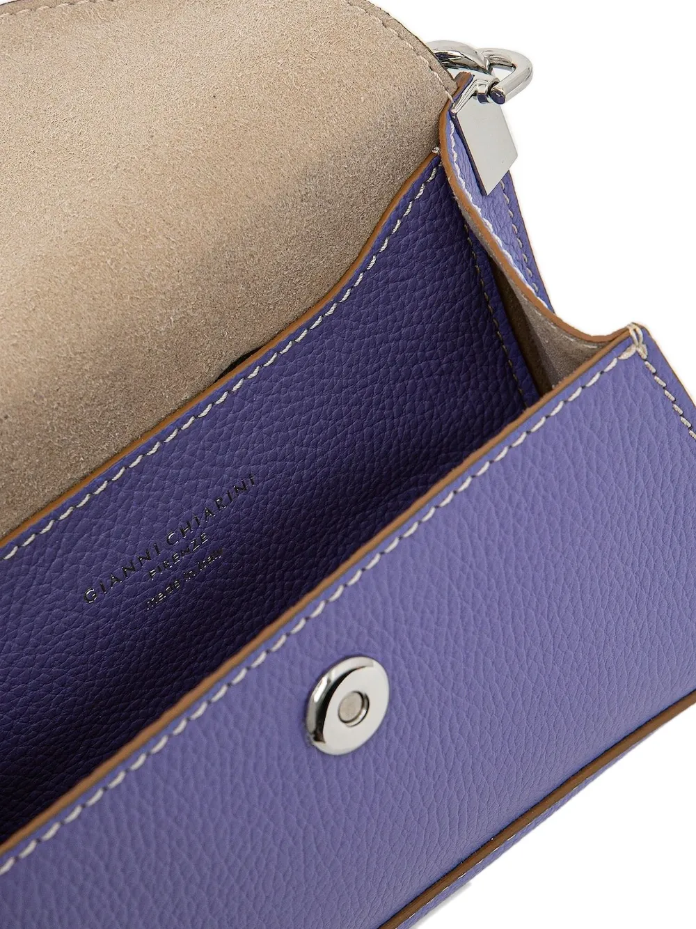 GIANNI CHIARINI frayed-strap satchel Paars