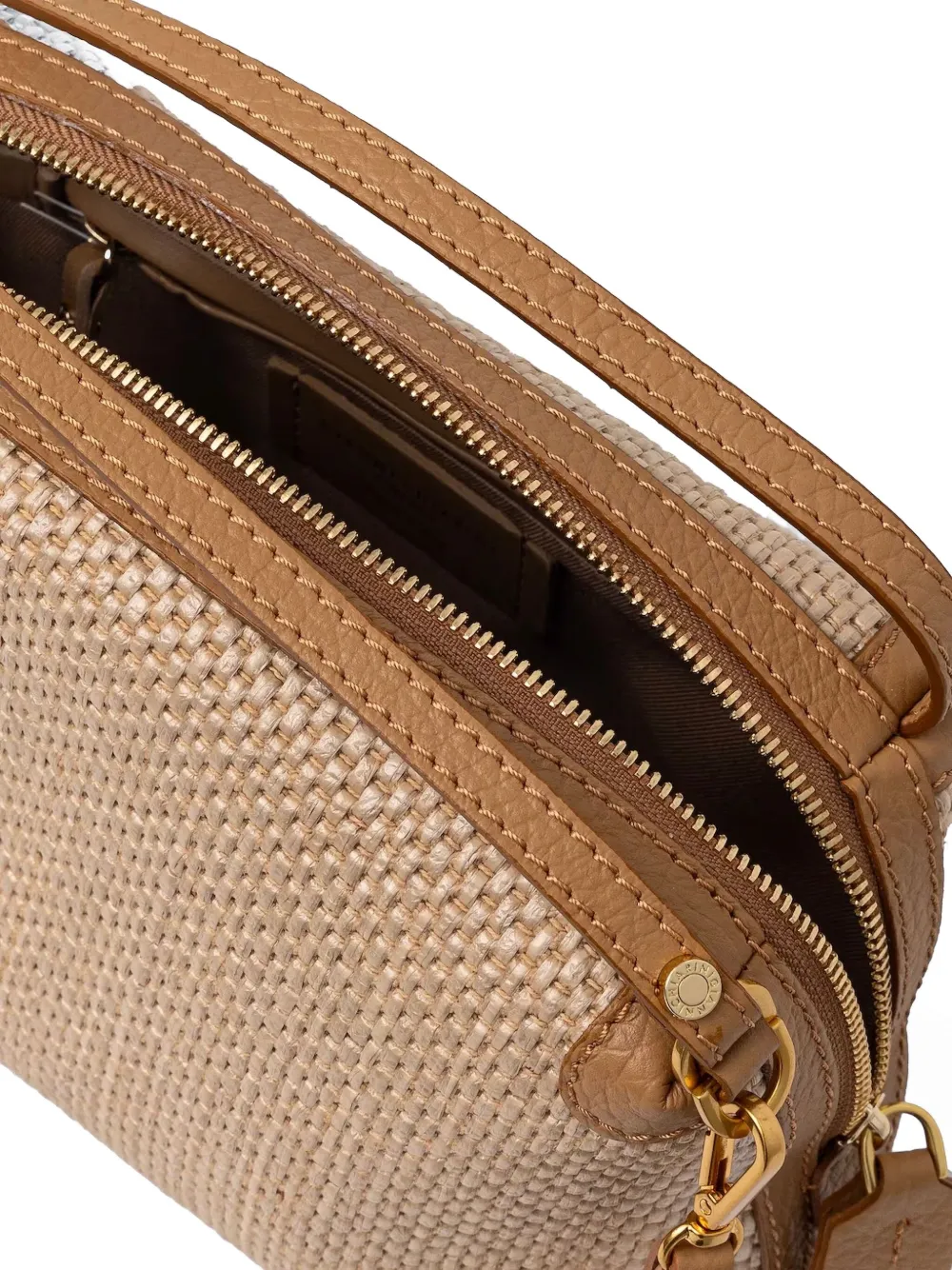 GIANNI CHIARINI Geweven crossbodytas met textuur Beige