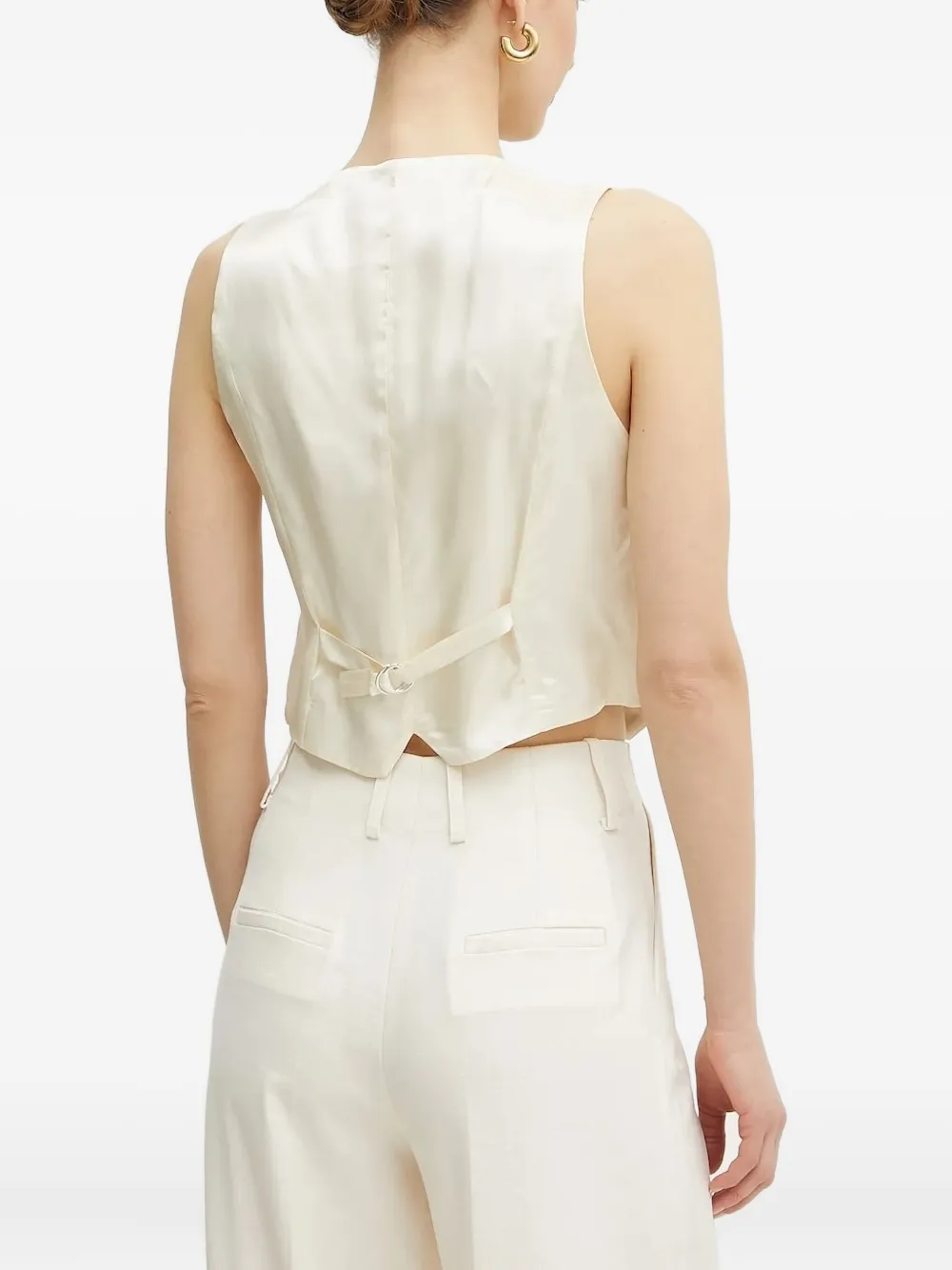 Forte Forte Embellished Vest In Neutral