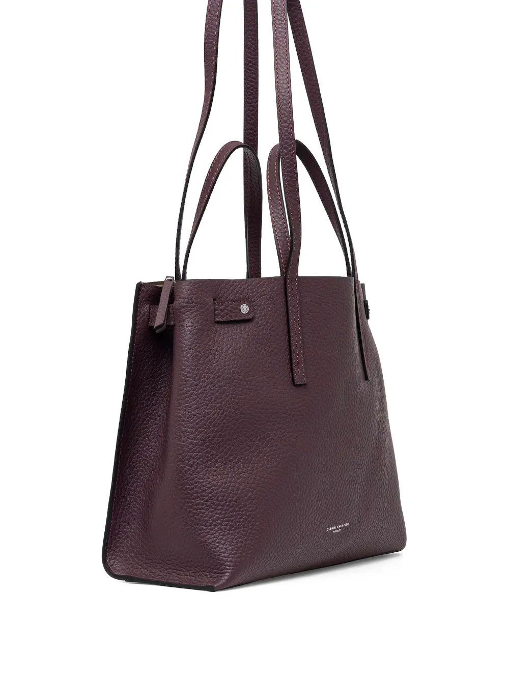 GIANNI CHIARINI Leren shopper - Paars