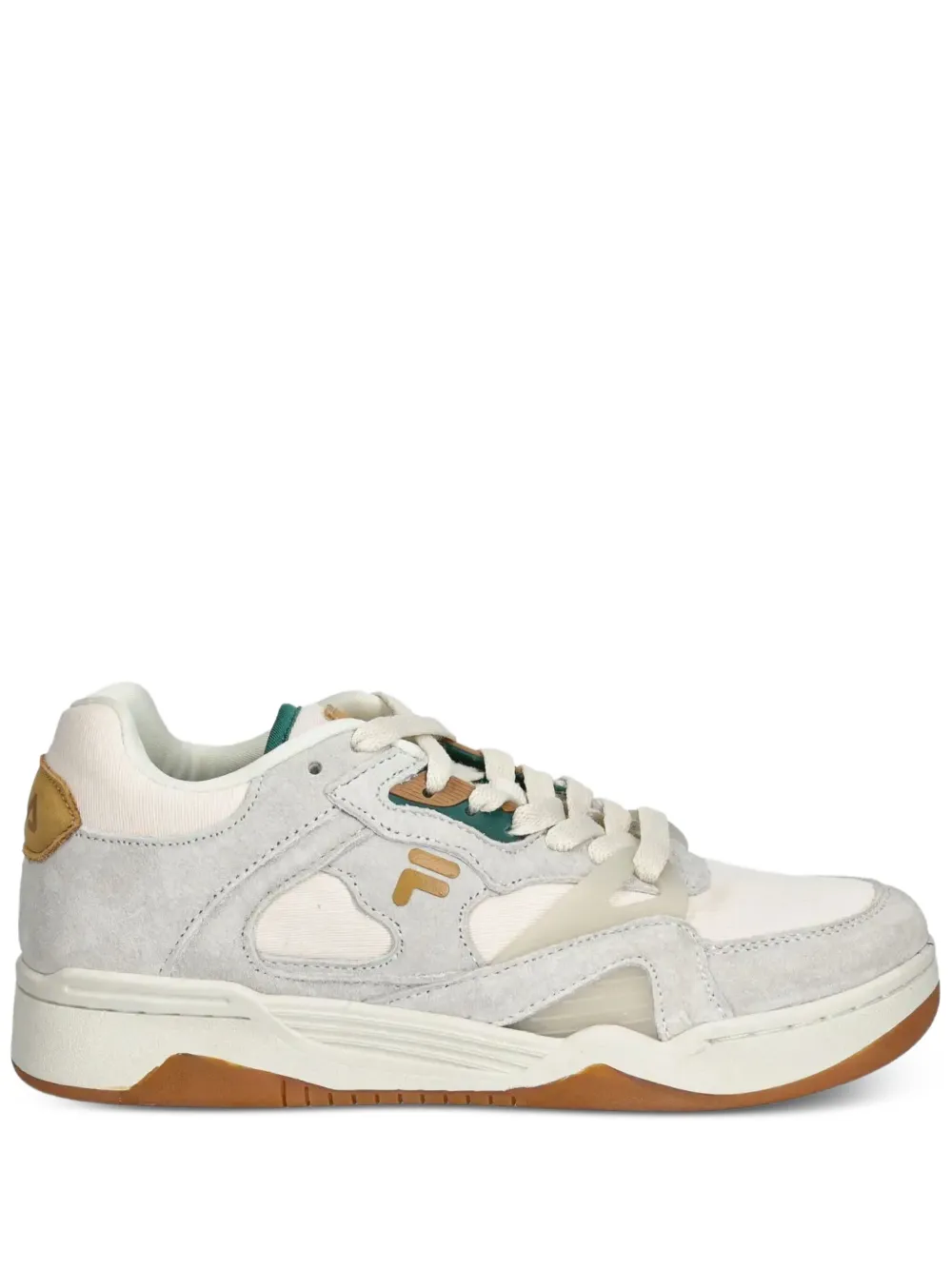 Fila Wayne Suede-panelled Sneakers In Gray