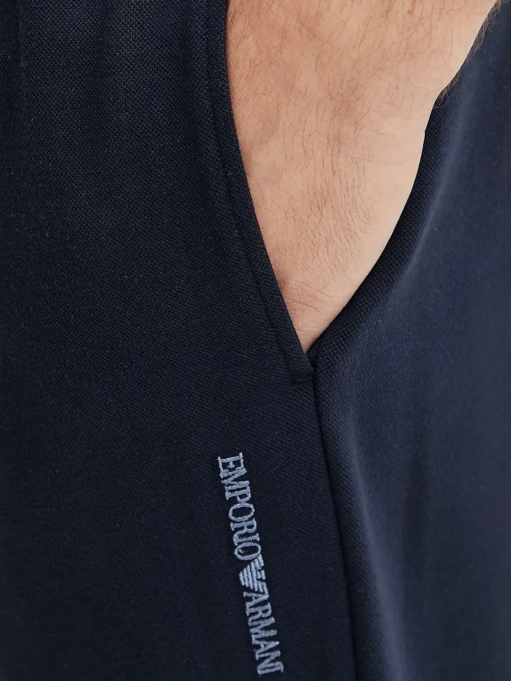 Emporio Armani logo-detail track pants Blauw