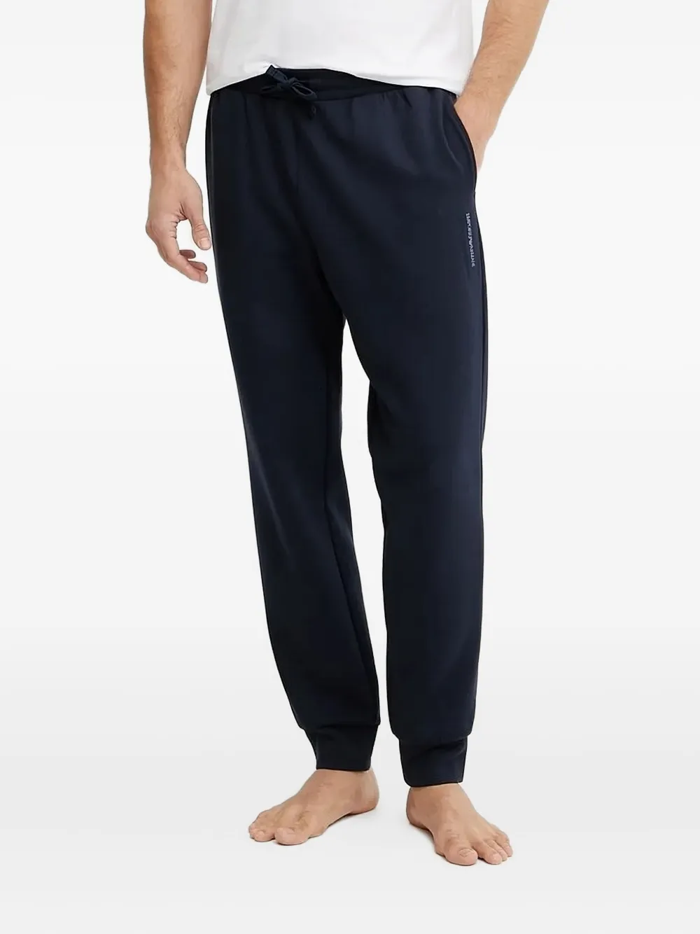 Emporio Armani logo-detail track pants Blauw