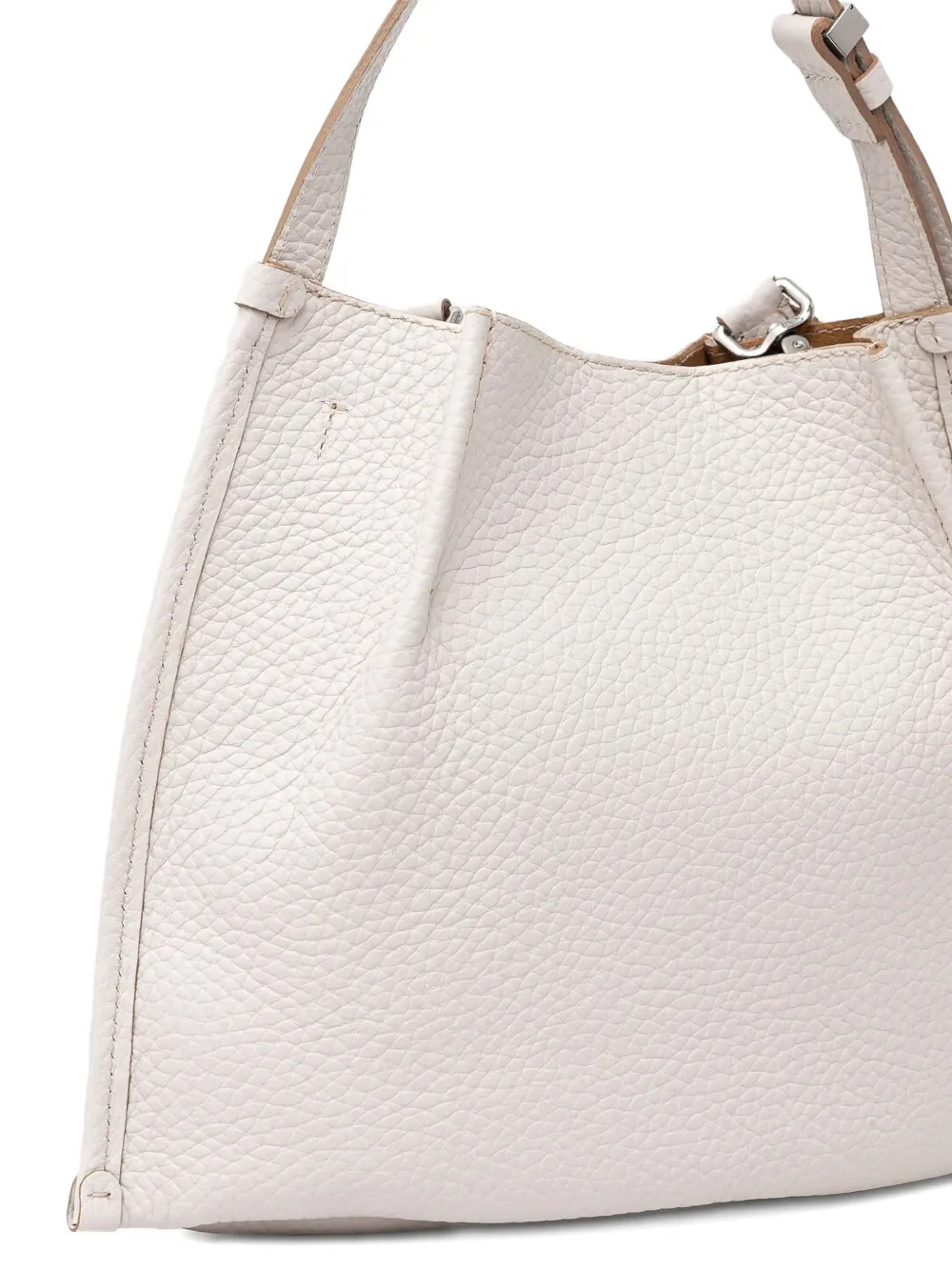 GIANNI CHIARINI Leren shopper Wit