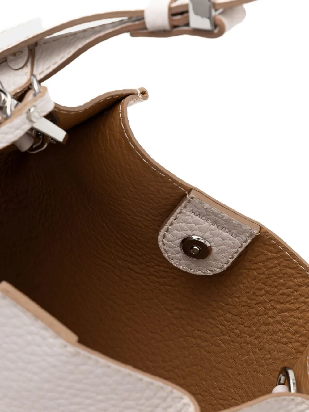GIANNI CHIARINI Leren shopper Wit