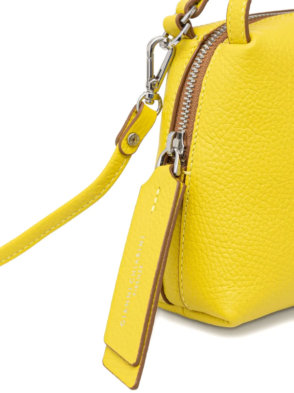 Gianni Chiarini Alifa Zip-fastening Tote Bag In Yellow